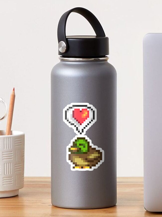 Aperçu 1 sur 3. Sticker avec l'œuvre Canard heureux de Stardew Valley créée et vendue par r9440.