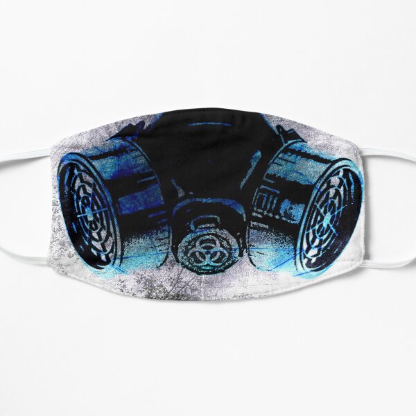 Hazmat gear - inky grunge Flat Mask
