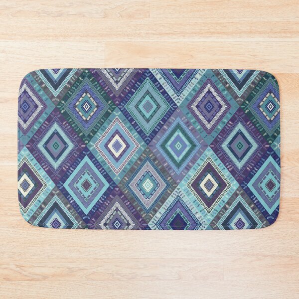 Item preview, Kilim Diamonds - Blue, elegant pattern by Cecca Designs designed and sold by Cecca-Designs.