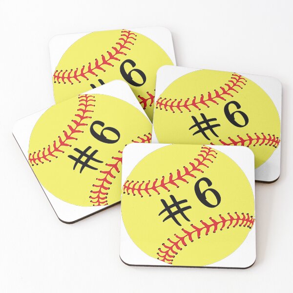 Item preview, Softball Player Back No Number 6 #6 Ball Sport Sticker Gift designed and sold by theshirtinator.