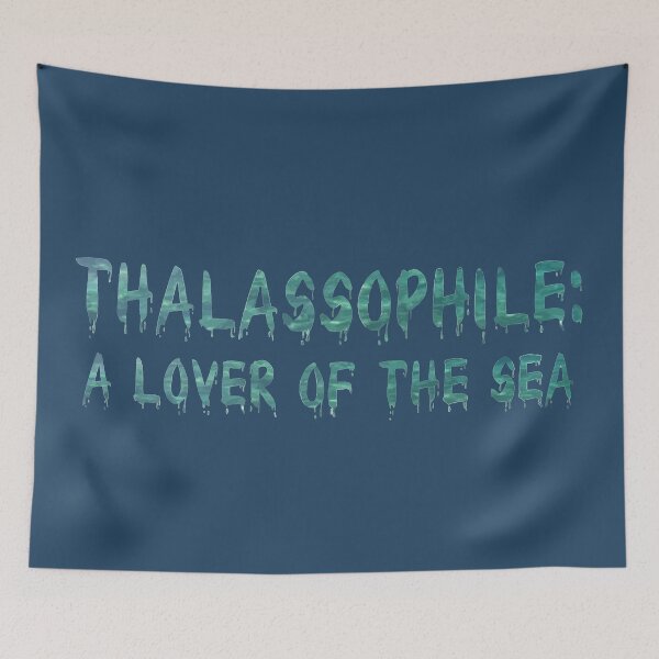 Item preview, Thalassophile: A Lover Of The Sea Vector Art Text designed and sold by taiche.