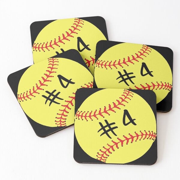 Item preview, Softball Player Back No Number 4 #4Ball Sport Sticker Gift designed and sold by theshirtinator.