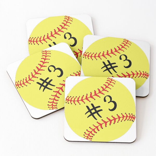 Item preview, Softball Player Back No Number 3 #3 Ball Sport Sticker Gift designed and sold by theshirtinator.