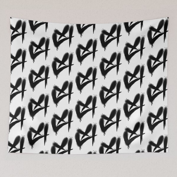 Item preview, Cross Slash Splash (black) designed and sold by katbentley.