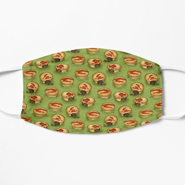Aussie Meat Pie Floater Flat Mask