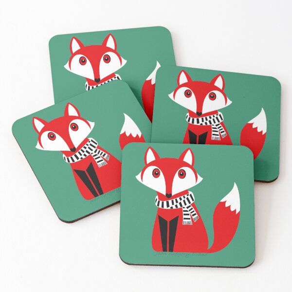 Item preview, FOX WITH SCARF designed and sold by Jean Gregory Evans.