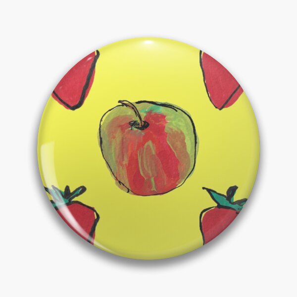 Item preview, Apples and strawberries on yellow designed and sold by Kimmygowland.