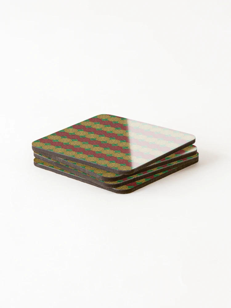 Thumbnail 4 of 5, Coasters (Set of 4), African Geometric Pattern designed and sold by hellcom.