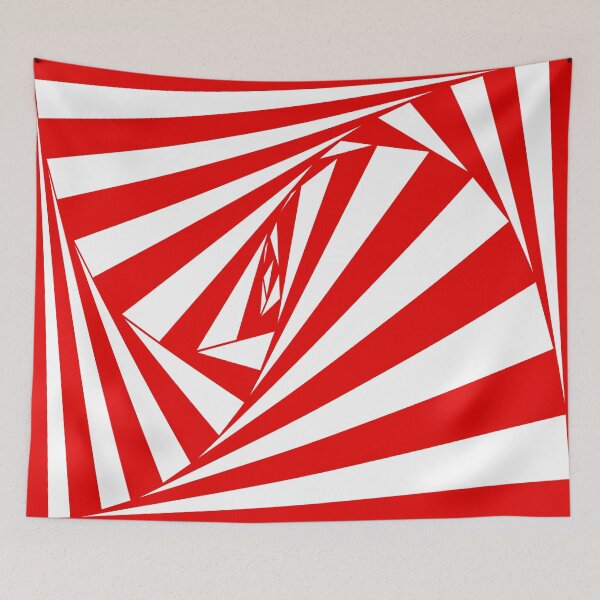 Aperçu de l'œuvre Illusion Tunnel Tournant Rouge créée et vendue par LarcherNoel.