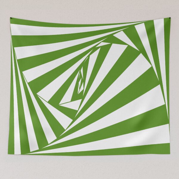 Aperçu de l'œuvre Illusion Tunnel Tournant Vert créée et vendue par LarcherNoel.