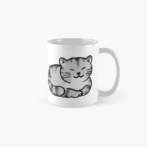 Grey tabby cat kitten Classic Mug