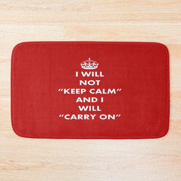 Item preview, I Will Not Keep Calm and I Will Carry On White Text designed and sold by taiche.