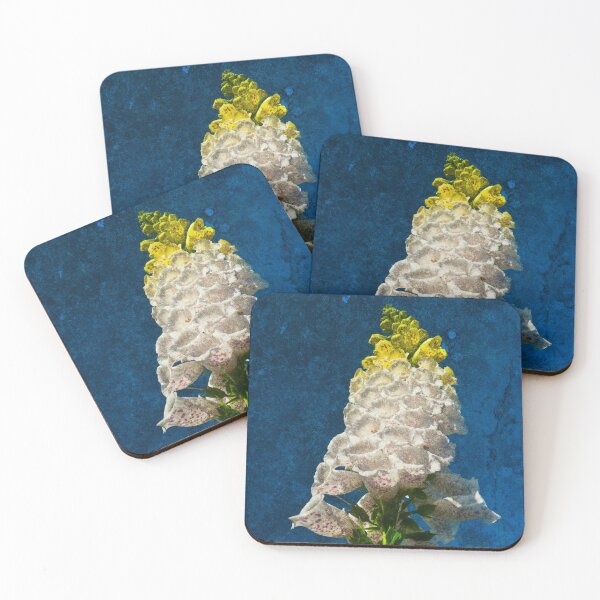 Item preview,  White Foxglove flowers on texture designed and sold by Robert Gipson.