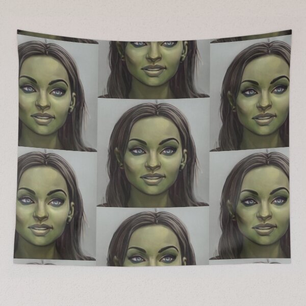 Item preview, Mazoga Green Skin Portrait designed and sold by marjard.