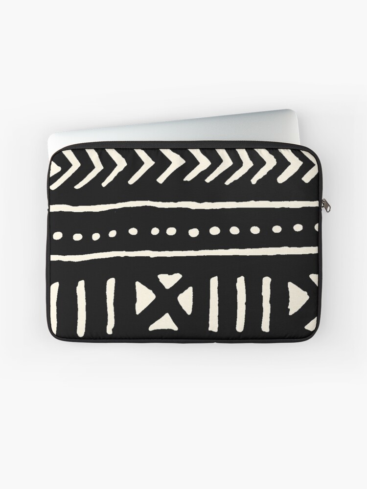 african mud cloth black and white