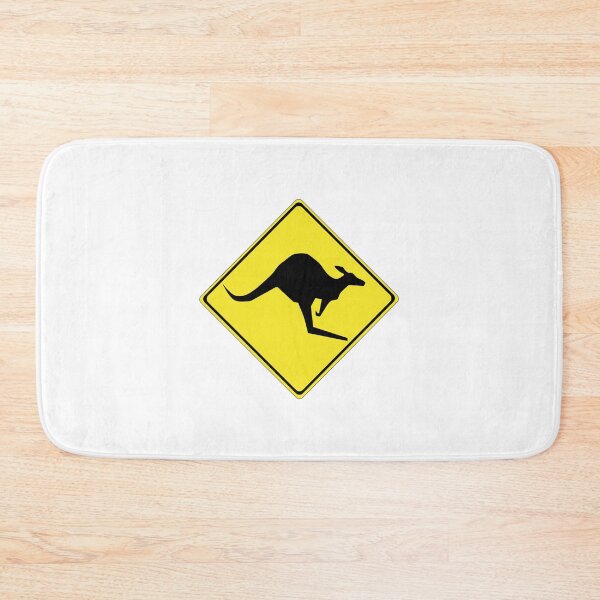 Item preview, kangaroo road sign designed and sold by qlobba.