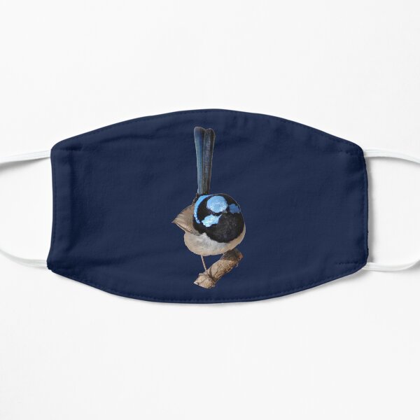 Superb Fairy-wren male 2 Flat Mask