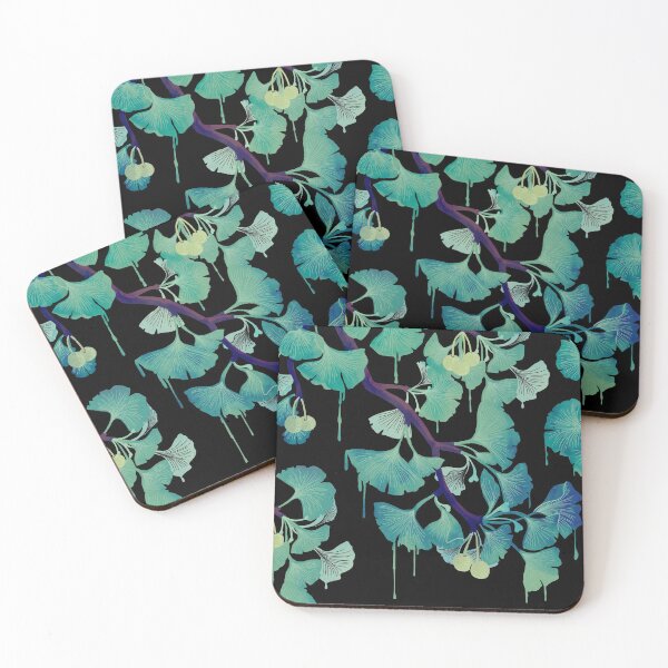 Item preview, O Ginkgo (on Black) designed and sold by littleclyde.