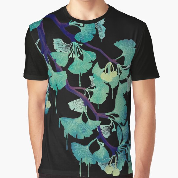O Ginkgo (on Black) Graphic T-Shirt