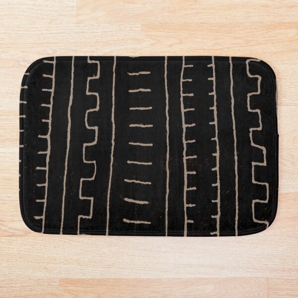 simple african mud cloth Bath Mat