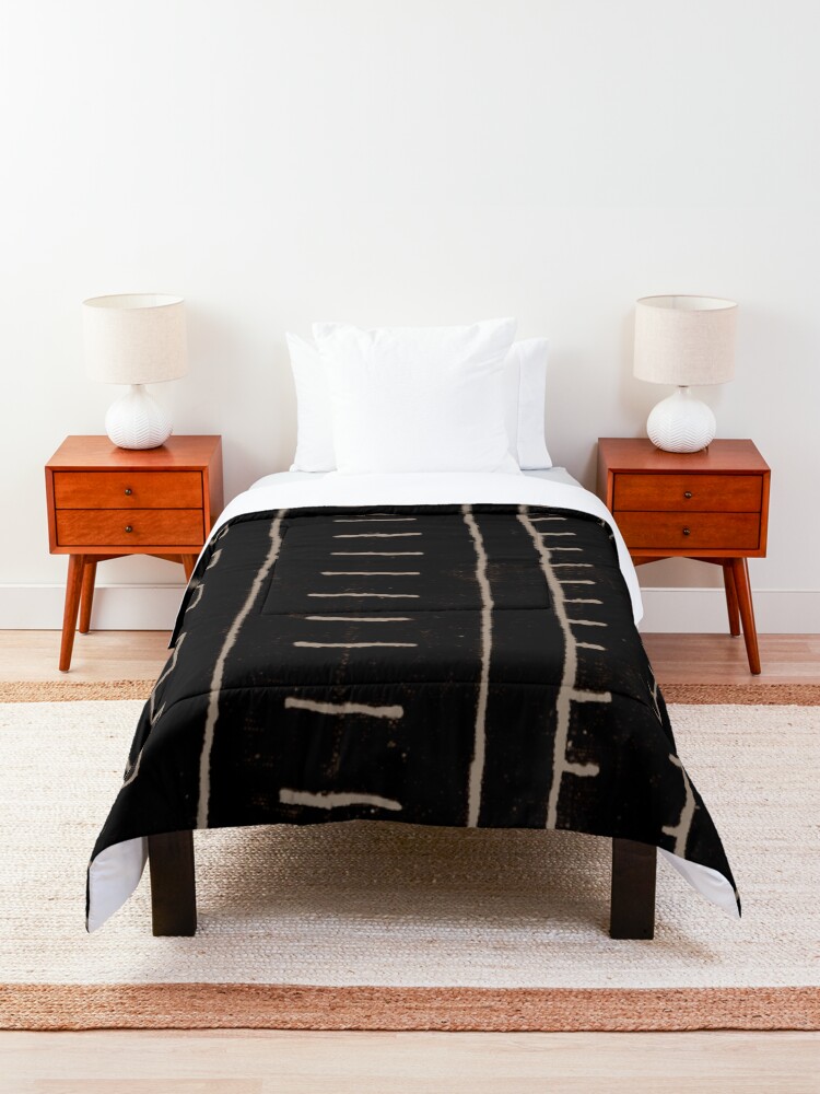 Alternate view of simple african mud cloth Comforter