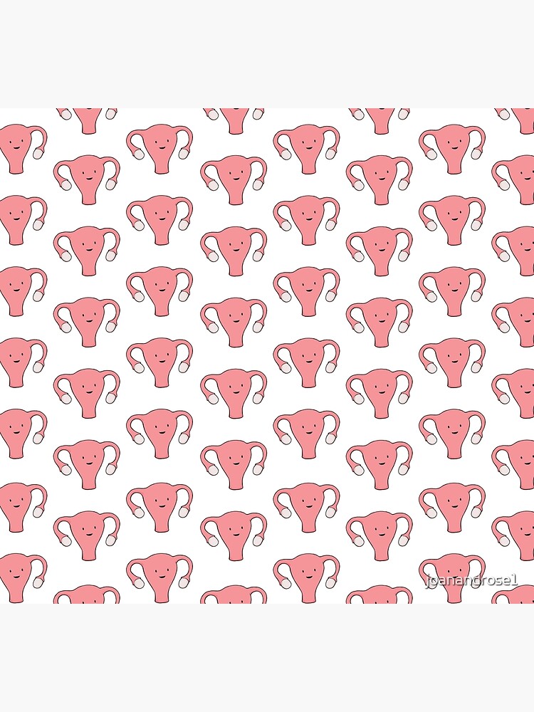 Discover Patterned Happy Uterus in White Socks