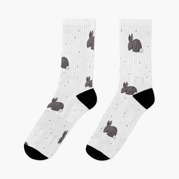 Item preview, rabbits bunnies dot pattern designed and sold by OrchardHouseC.
