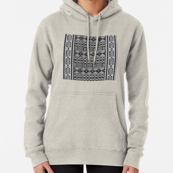 charcoal african mud cloth Pullover Hoodie