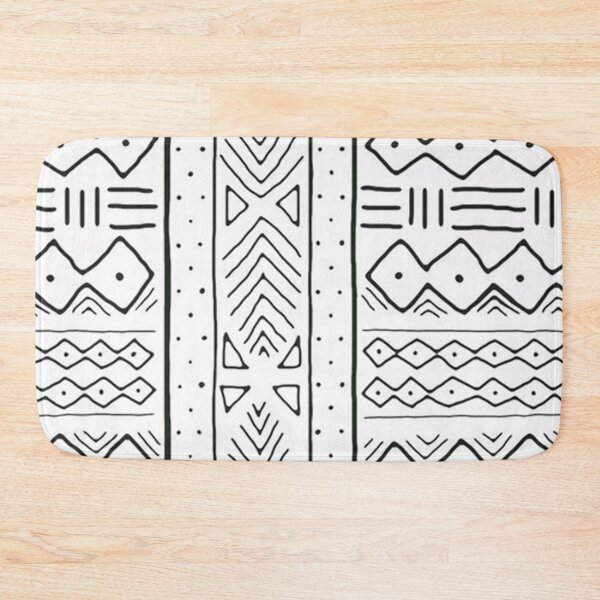 Item preview, african mudcloth white designed and sold by hellcom.