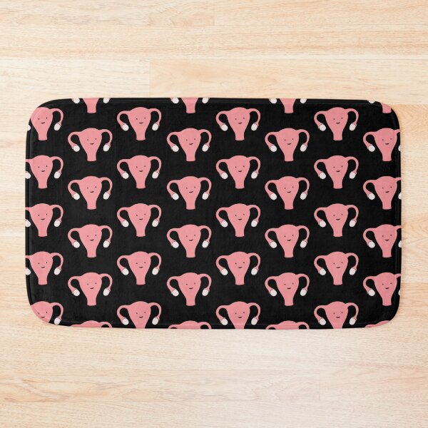Item preview, Patterned Happy Uterus in Black designed and sold by Joan and Rose.