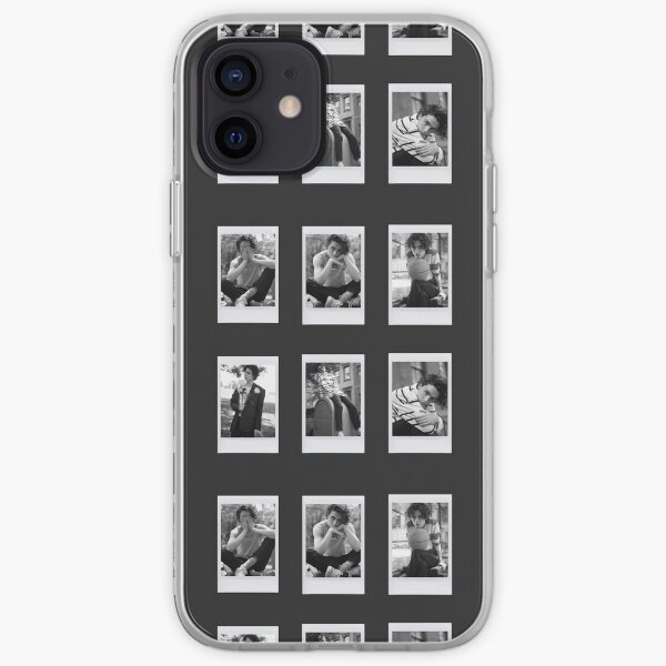 Timothée Chalamet 6 piezas de moda polaroids Funda blanda para iPhone