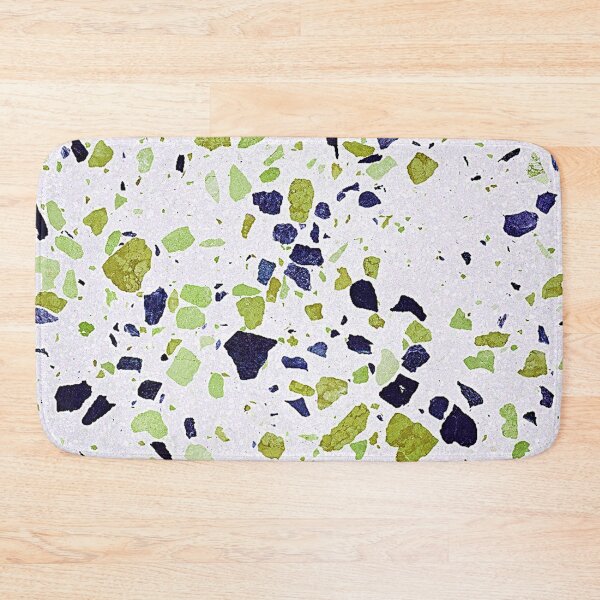 Item preview, bright terrazzo, yellowish and dark blue designed and sold by hellcom.