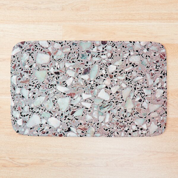 Item preview, terrazzo pale red and turqoise designed and sold by hellcom.
