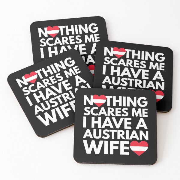 Item preview, Nothing Scares Me, I Have Austrian Wife designed and sold by HelloFromAja.