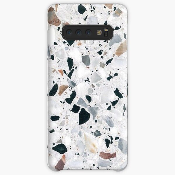 Terrazzo black, white, grey and bronze Samsung Galaxy Snap Case
