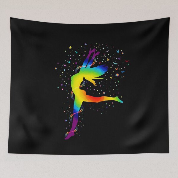 Item preview, Dancing Woman Chakras - Black BG designed and sold by serenaking.