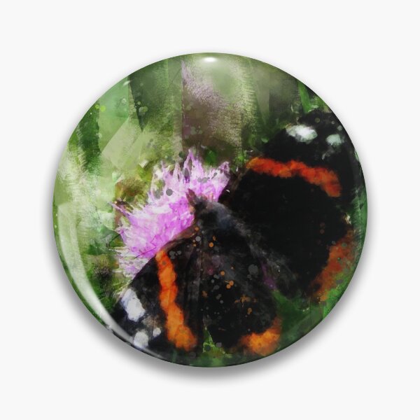 Item preview, Red Admiral Butterfly on Abstracted Background designed and sold by WesternExposure.