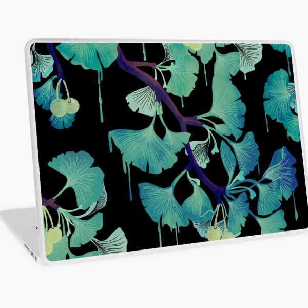 O Ginkgo (on Black) Laptop Skin