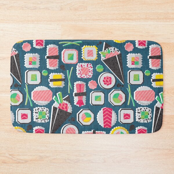 Item preview, Paper cut geo sushi // teal background designed and sold by SelmaCardoso.