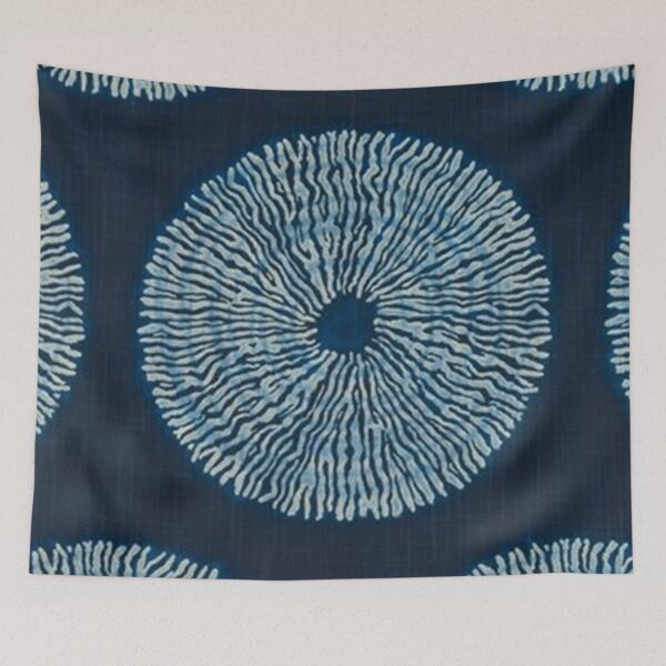 Item preview, shibori circle indigo diy designed and sold by hellcom.