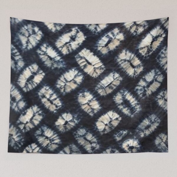 Item preview, shibori indigo squares designed and sold by hellcom.