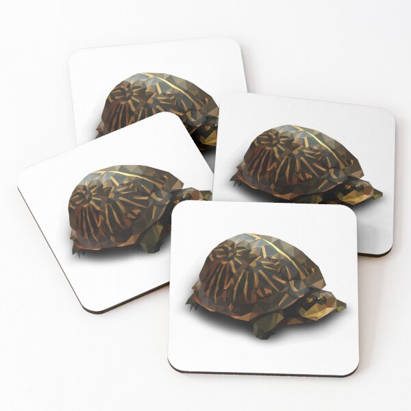 Item preview, Geometric Tortoise – Low Poly Wildlife Art designed and sold by OrangePoly.