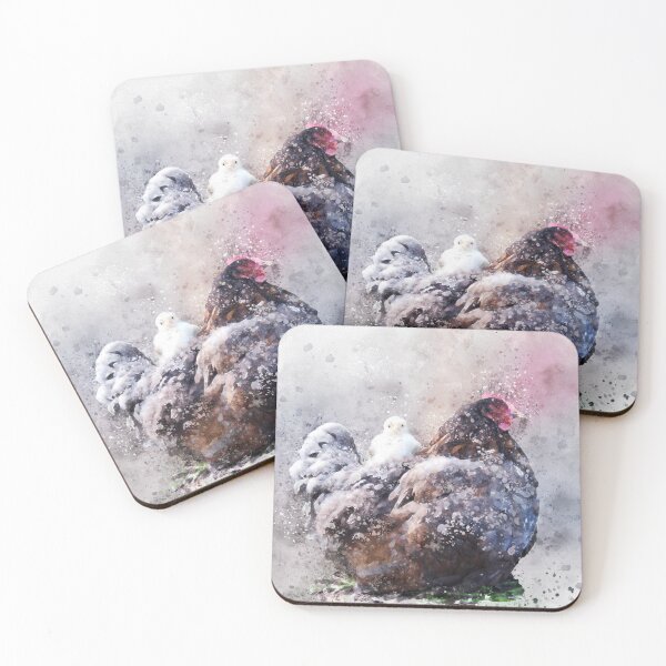 Item preview, Baby on board - Hen and Chick Watercolor designed and sold by WesternExposure.