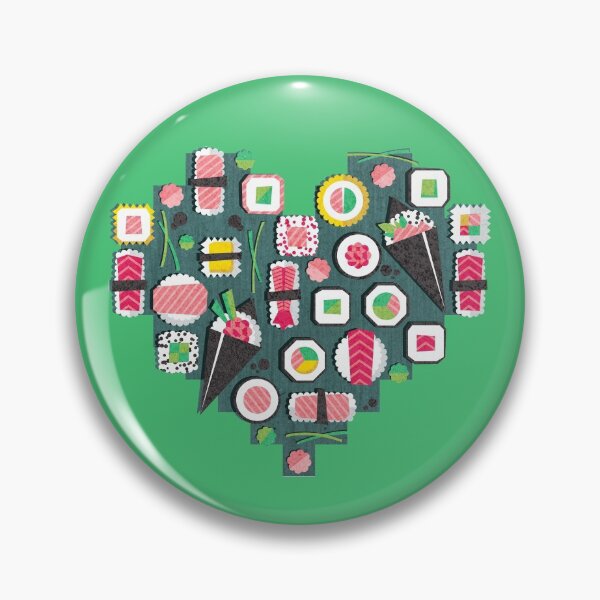 Item preview, Paper cut geo sushi // teal background designed and sold by SelmaCardoso.
