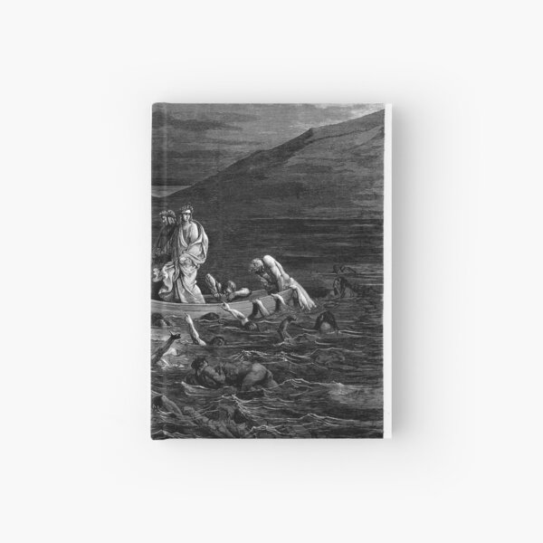 the Divine Comedy by 14th century Italian poet Dante Alighieri. 1860 artwork, by French artist Gustave Dore and engraved by Stephane Pannemaker Hardcover Journal