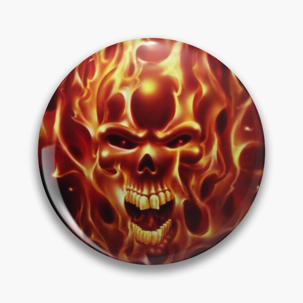 Item preview, Flaming Skull designed and sold by chuckirina.