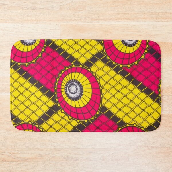 Item preview, African wax print pink and yellow designed and sold by hellcom.
