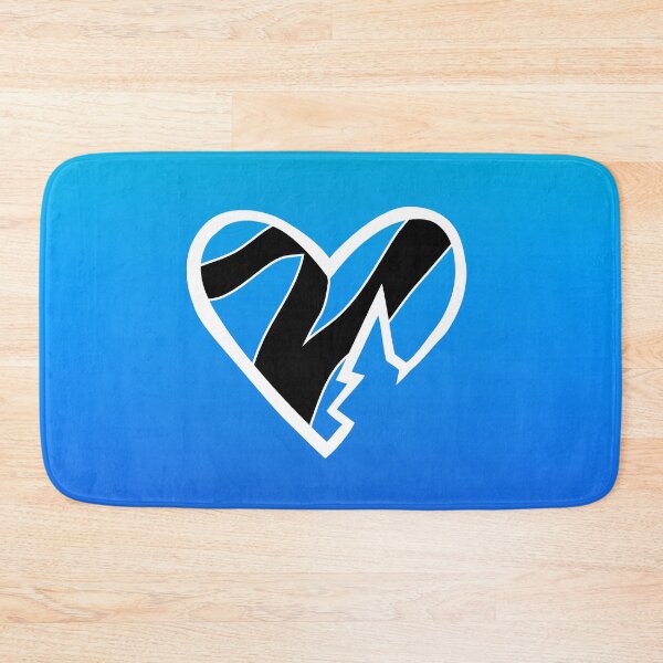 Item preview, HBK Blue Gradient Heart designed and sold by Linubidix.
