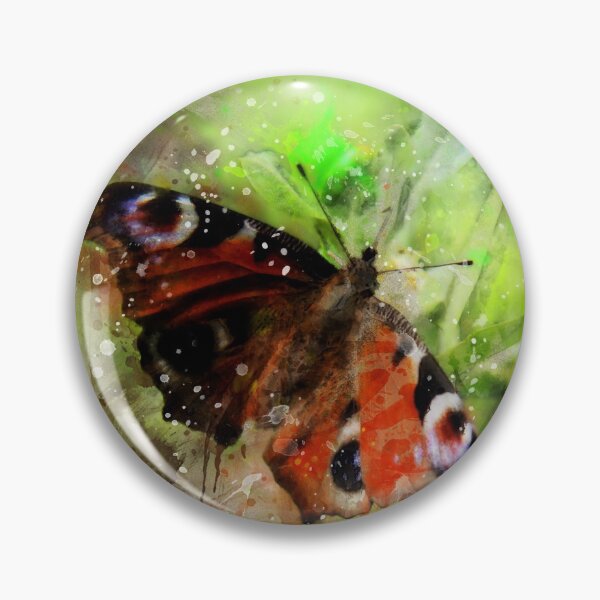 Item preview, Peacock Butterfly Macro | Watercolor designed and sold by WesternExposure.