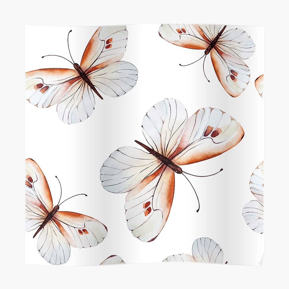 Mascarilla Pequenas Mariposas Bonitas En Tonos Marrones Y Diseno De Mariposa Blanca Diseno De Estampado De Animales En Negrita En Marron Y Blanco Ropa De Moda De Declaracion Clasica Muebles Y Decoracion